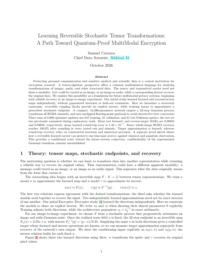 First page of the research paper